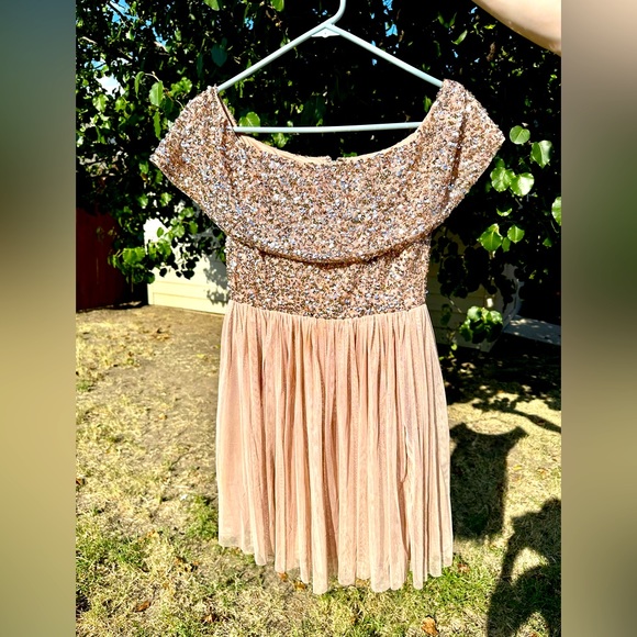 ASOS Sequined and Tulle Party Dress - Picture 1 of 3